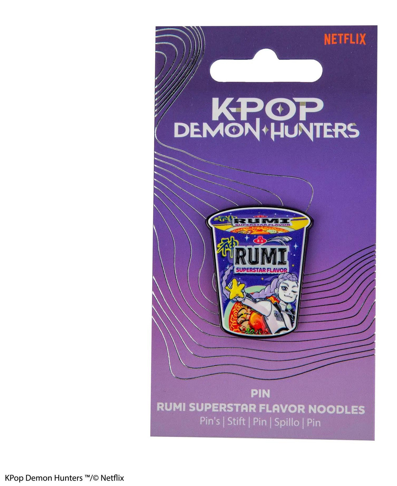 Cinereplicas KPop Demon Hunters Rumi Superstar Smaak Nudels Pin Officieel