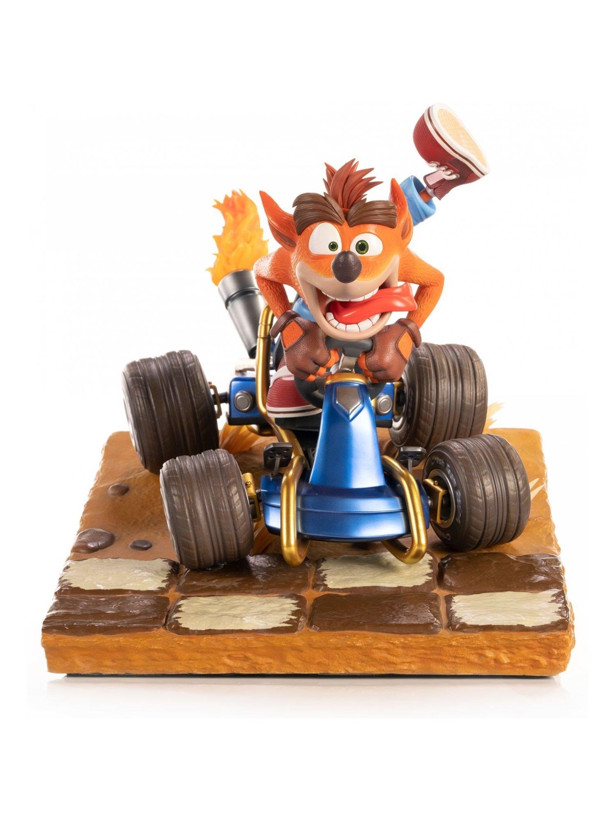 First 4 Figures - Crash Team Racing Nitro-Fueled Resin Painted Statue: Crash in Kart (Standard Edition) - Figur