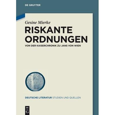 Riskante Ordnungen, Gebundene Ausgabe von Gesine Mierke, De Gruyter, 978-3-05-006465-9