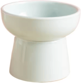 Inspire Picks ElevaBowl Ceramic Raised Pet Feeding Bowl With Neck Support green