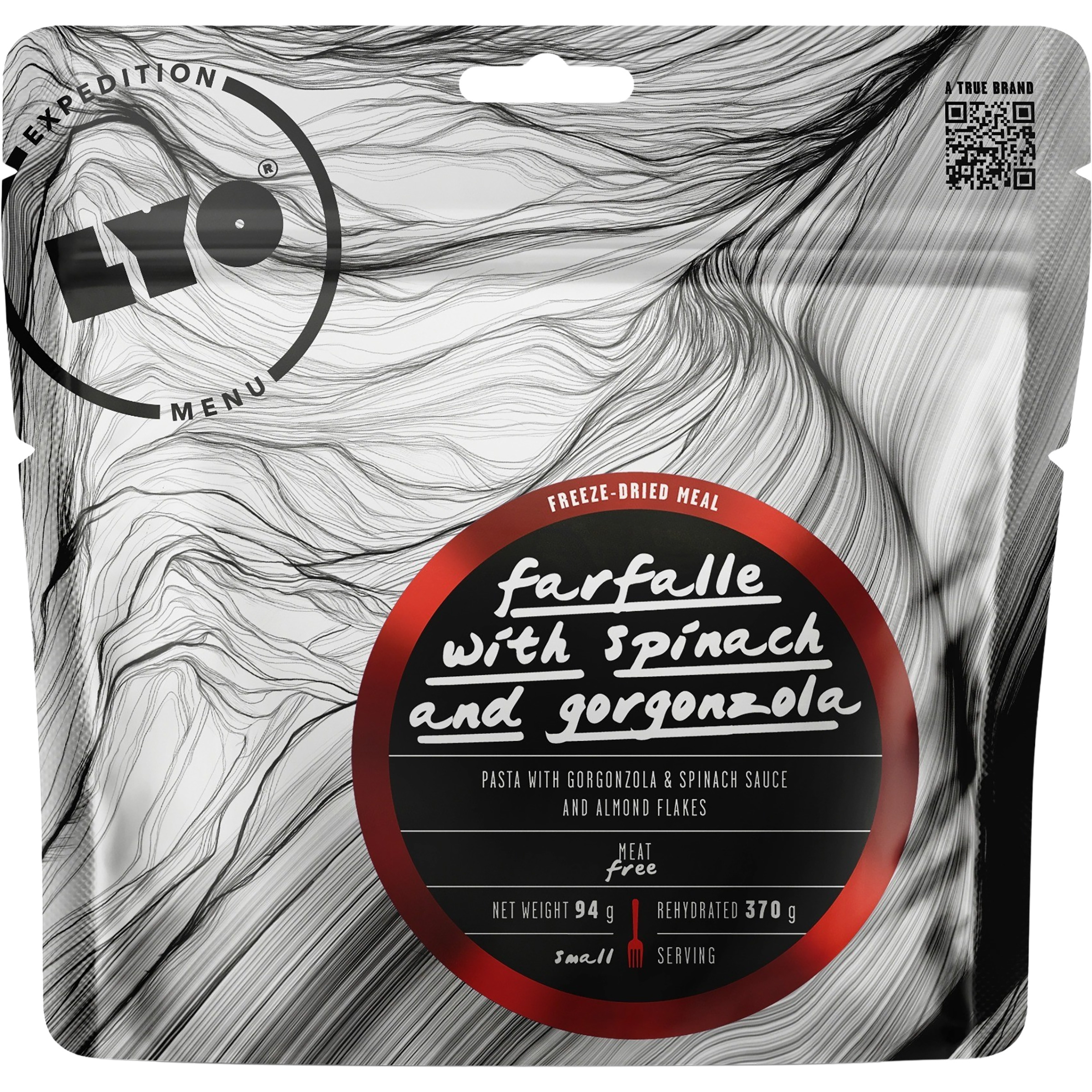 Lyofood Farfalle mit Gorgonzola und Spinat Trekkingnahrung Größe 94g