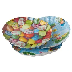 PAPSTAR 75 Präsentierschalen-Ostern rund Ø 23 cm · 2,5 cm Ostern sortiert