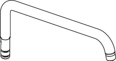 Hansgrohe Brausearm 400mm chrom , 95985000 95985000