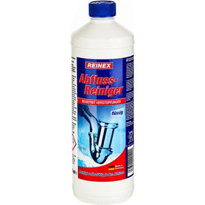 Reinex Rohrreiniger 122, flüssig, für Küche und Bad, Wirkzeit 30 min, Flasche 1 Liter