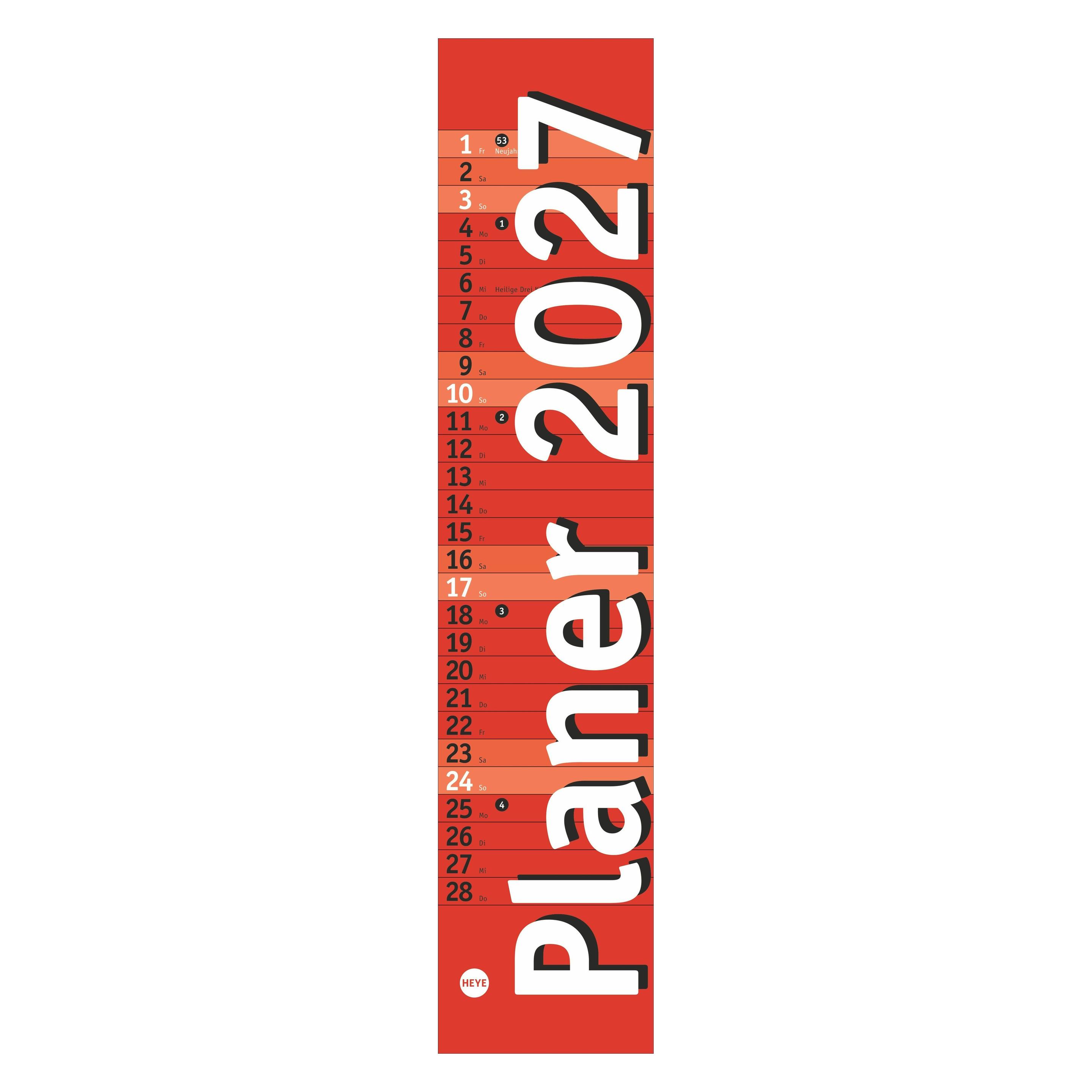 Athesia Langplaner mini, rot 2027 (66784647)
