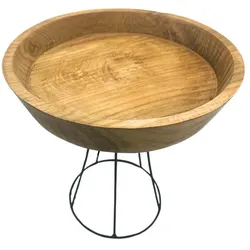 Elevated Teak Bowl 20cm - Large Tray