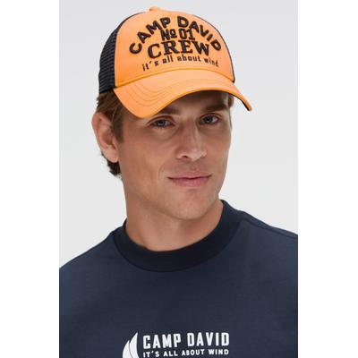 Baseball Cap CAMP DAVID, Herren, gelb, Baumwolle, bestickt, Caps, mit verstärktem Schirm