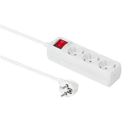 MicroConnect, Steckdosenleiste, 3-way Schuko Socket 5m on/off (3x, CEE 7/4, 5 m)