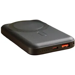 XtremeMac Magnetische Powerbank - Kompatibel mit Apple MagSafe (10000 mAh, 20 W, 37 Wh), Powerbank, Schwarz