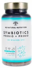 N2 Natural Nutrition Symbiotics Probio + Prébio 60 Capsules - Pot 60 Capsules