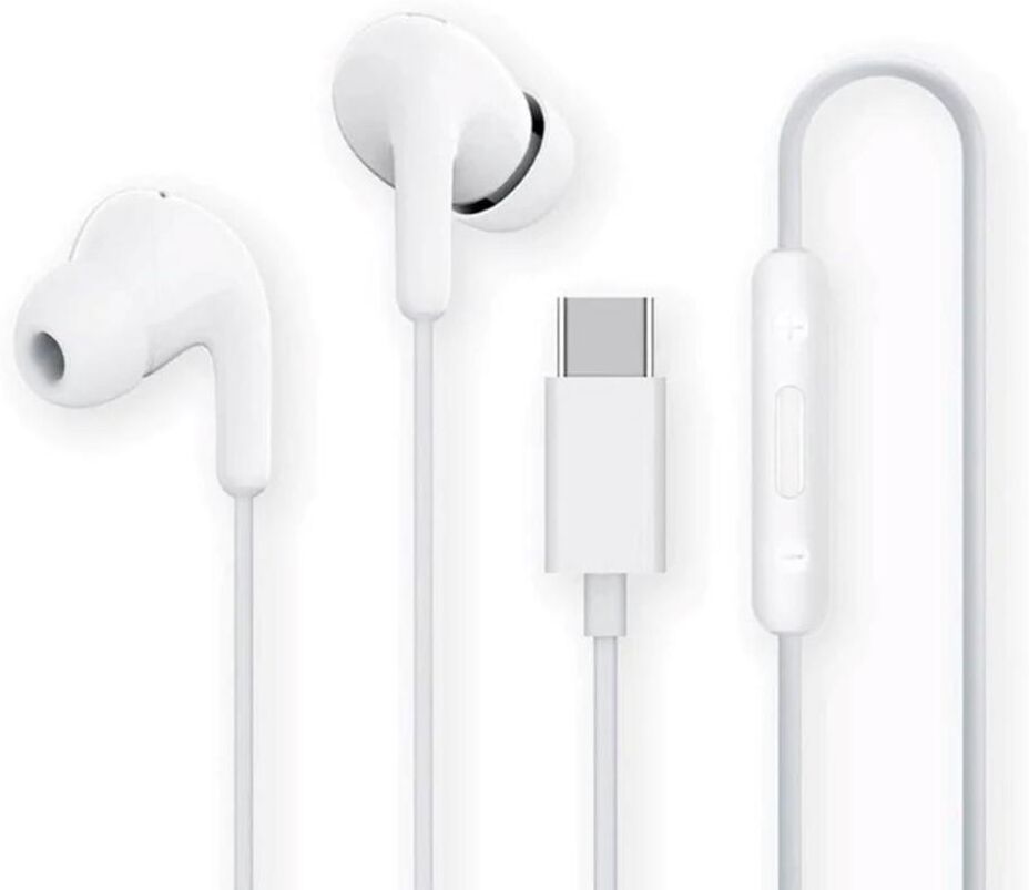 Auriculares xiaomi earphones USB tipo c branco