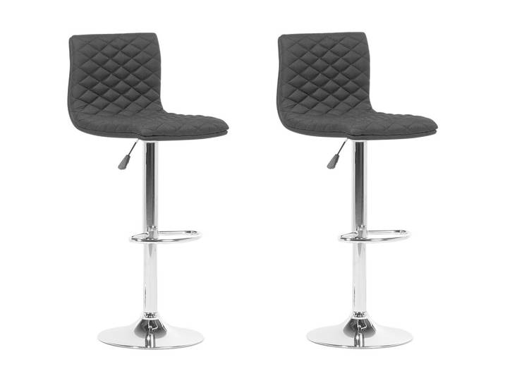 BARHOCKER 2er-Set Polsterbezug Schwarz Orlando
