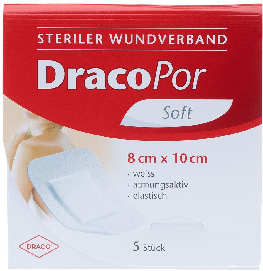 Dracopor Wundverband 10x8cm steril 5stk