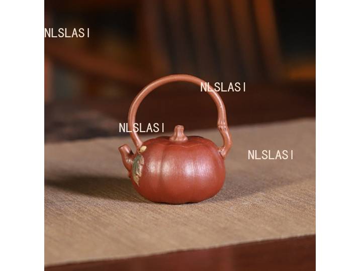 Théière à faisceau de citrouille Duan Ni de 110ml, théière domestique chinoise créative, thé Kung Fu, théière Yixing de petite capacité