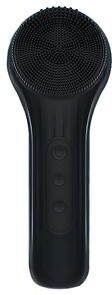 Healfit Counter Ultrasonic Vibration Silicone Facial Cleanser, Intelligent Multifunctional Electric Facial Brush, Magnetic Charging black