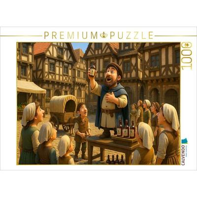 CALVENDO Puzzle Wundertränke auf dem Mittelaltermarkt | 1000 Teile Lege-Größe 64x48cm Foto-Puzzle für glückliche Stunden