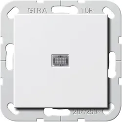 Gira Wippschalt. Aus 2p Kontrol System 55 rws 283403, Schalter + Taster, Weiss