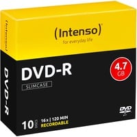 DVD-R 4,7 GB, DVD-Rohlinge 16fach, 10 Stück