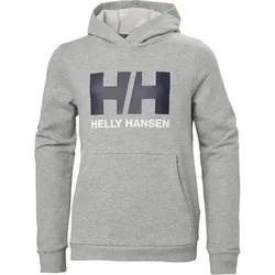 HELLY HANSEN Kinder Funktionsjacke JR HH LOGO HOODIE 2.0, Größe 14 in Grau Grau