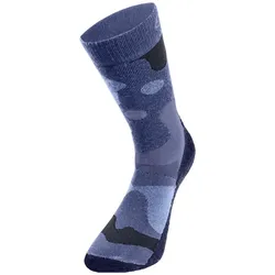 Odlo, Unisex, Sportsocken, Adventurer Merino Warm Skisocken (31 - 33), Blau