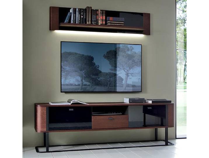 JVmoebel Wohnwand Modern Set TV-Lowboard Komplett Wandregal Einrichtung Wohnzimmer, (TV-Lowboard + Wandregal), Made in Europa