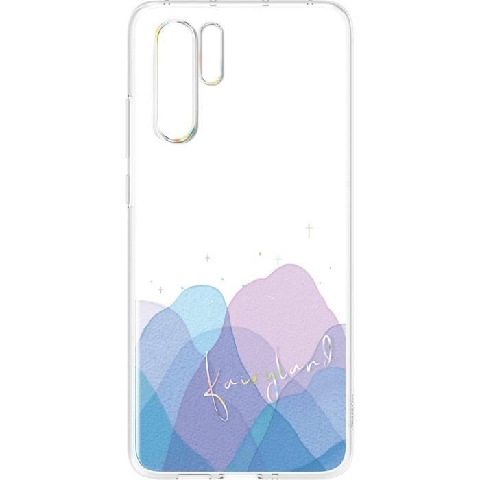 Huawei P30 Pro Transparante hoes met iriserend Fairyland-design