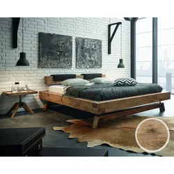 Hasena Oak-Vintage Massivholzbett Bloc Stabil/Inca 160x220 cm
