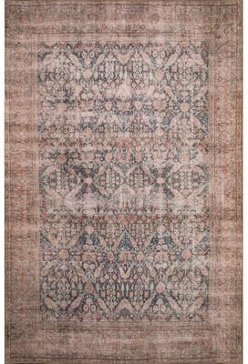 Domani Grove Machine Washable Distressed Persian Area Rug