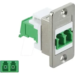 DELOCK 91088 - LC Duplex Einbaubuchse / Buchse, Laserschutzklappe