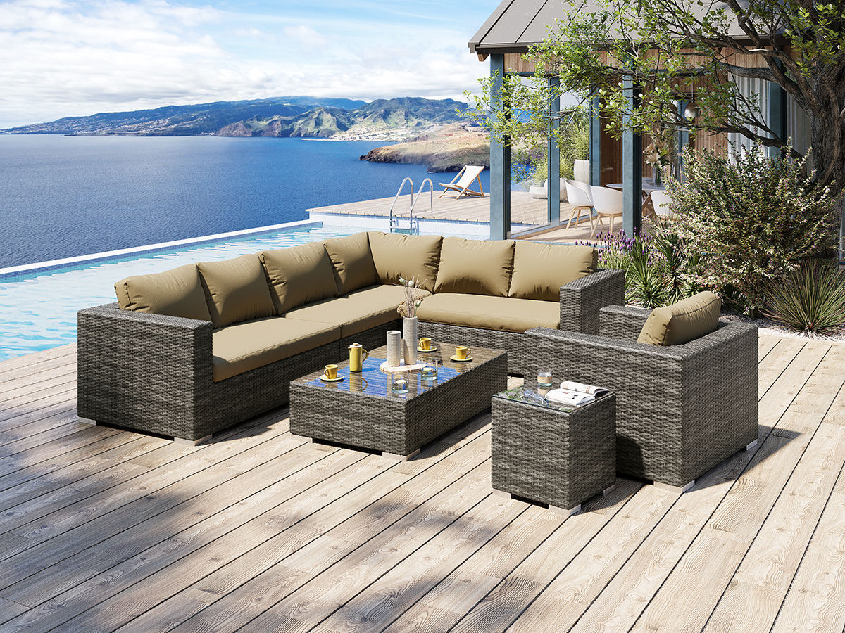 Moonlight Dream Loungesæt - Gråmix Polyrattan