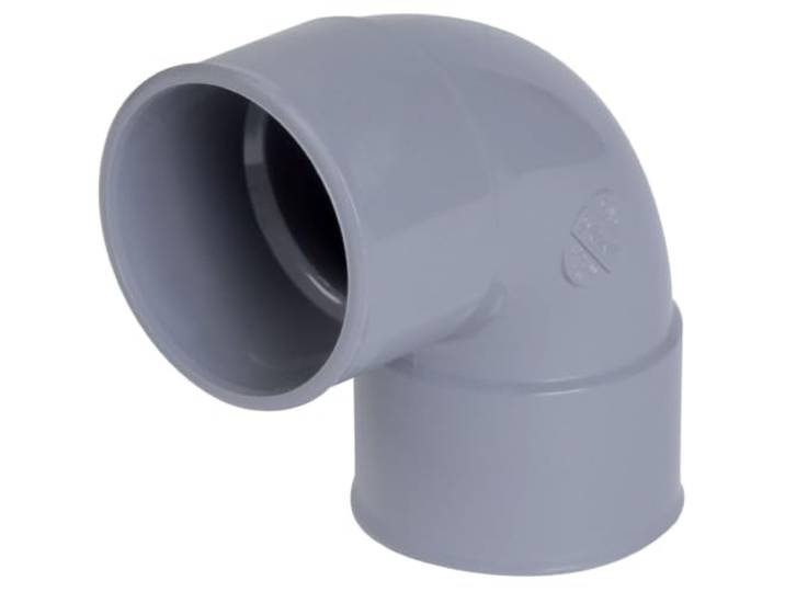coude pvc - femelle/femelle - 87 degrés30 - diamètre 40 mm - nicoll ch88 Raccord PVC gris coudé 87 degrés30 - FF Diamètre 40 mm - Double emboîture - Nicoll