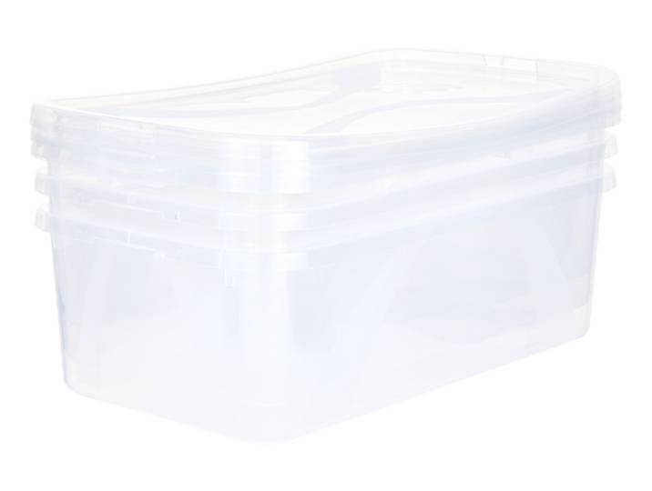 Rotho Aufbewahrungsbox Arco Transparent 3 tlg.