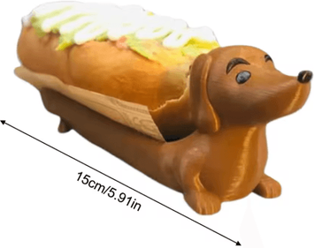 Inspire Picks Funny Dachshund Dinner Plate Cute Puppy Shaped Serving Tray For Sandwiched Hot Dogs And Sushi s1