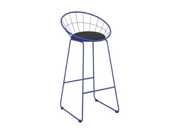 Küche Hochstuhl aus Eisen, Küche, Bar, Milchtee, Geschäft, Zuhause(Blue)
