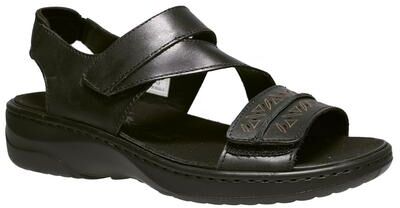 Women's Garnet Sandal by Propet in Black (Size 8 2E)