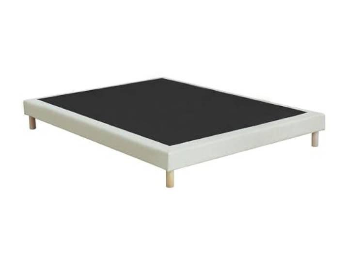 Vente-unique-Deko-Polster-Bettgestell - 160 x 200 cm - Beige - Kozani von YSMÉE
