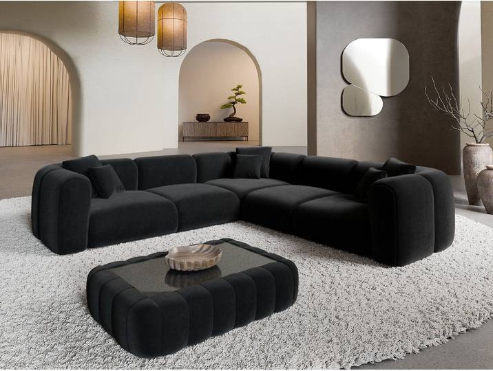 Stoff Ecksofa Venturia L-Form