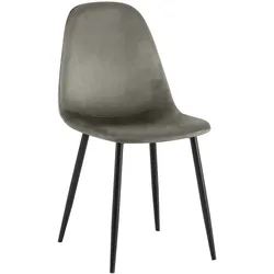 CLP Esszimmerstuhl Napier Samt   Farbe: anthrazit, Material: Samt
