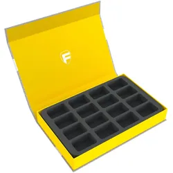 Feldherr Magnetbox gelb für Astra Militarum (Karton, Schaumstoff)
