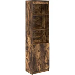 vidaXL Highboard Räuchereiche 50x35x180 cm Holzwerkstoff