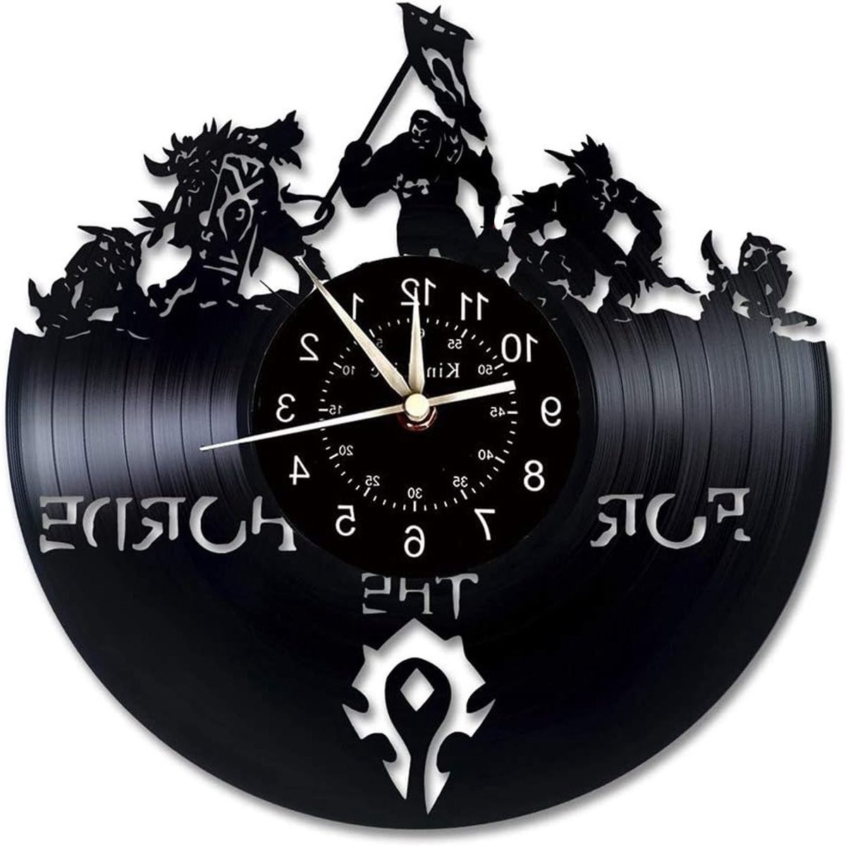 Grote Wandklok met World of Warcraft Thema - Retro Decoratie voor Gaming en Fantasy Fans