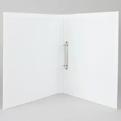 Präsentationsringbuch A4 weiß | 16 mm | Pappe, PP | 2-Ring Rundring-Mechanik