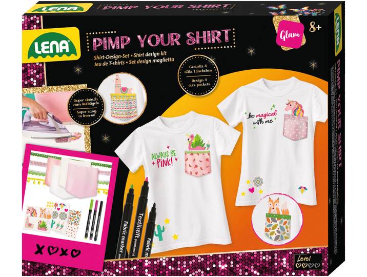 Kreativset LENA Pimp your Shirt , bunt, Kreativsets, Kinder, Kunststoff, Kreativset