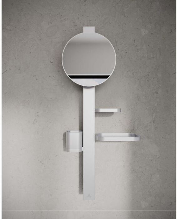 Ideal Standard Beauty Bar S700 BD589SI mit Ablagen und Spiegel 200mm Silver