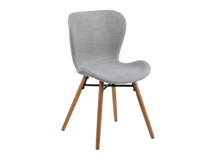 Chaise de Salle à Manger - Smuk - Darcy - Tissu - Gris