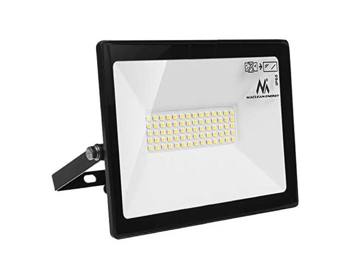 Maclean MCE550 NW LED schijnwerper schijnwerper LED schijnwerper IP65 waterdichte schijnwerper buitenverlichting licht Slim Premium 4000lm (neutraal wit 4000K, 50W)