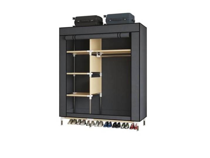 WWPMNQD Tragbarer Kleiderschrank Einfaches Garderobenmietzimmer Studentenwohnheim, robust und langlebig, Montage von Schlafzimmerschränken