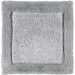Two-Tone Badezimmer-Teppich 60 x 60 cm platinfarbig
