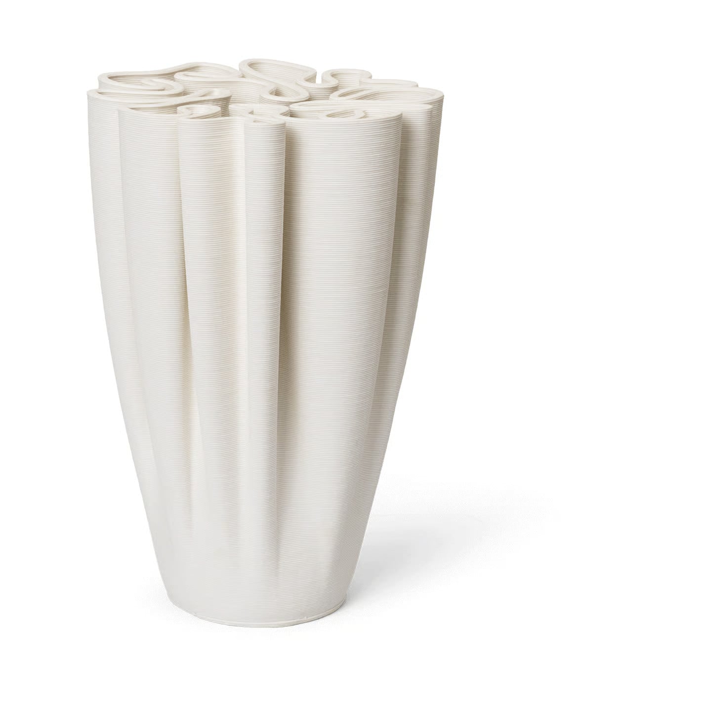 Ferm Living Dedali vaas, Off-white, Hoogte: 25 cm