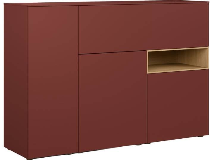 WK-Wohnen Highboard VIVA, Ziegel, Holzfurnier